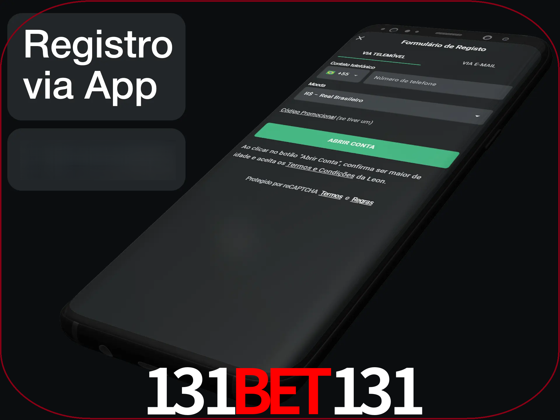 Registre-se quiclly em LeonBet usando o aplicativo.